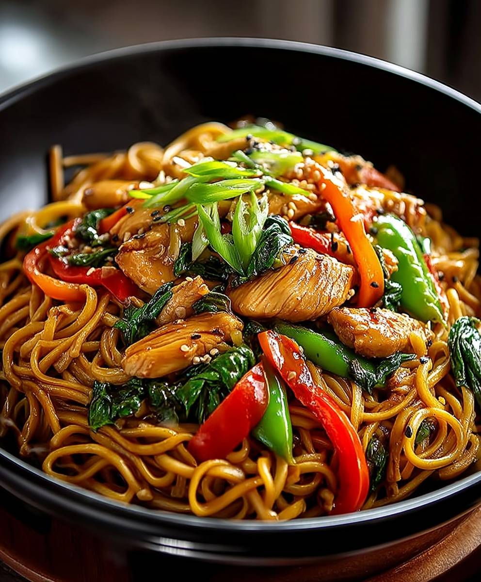 easy chicken lo mein
