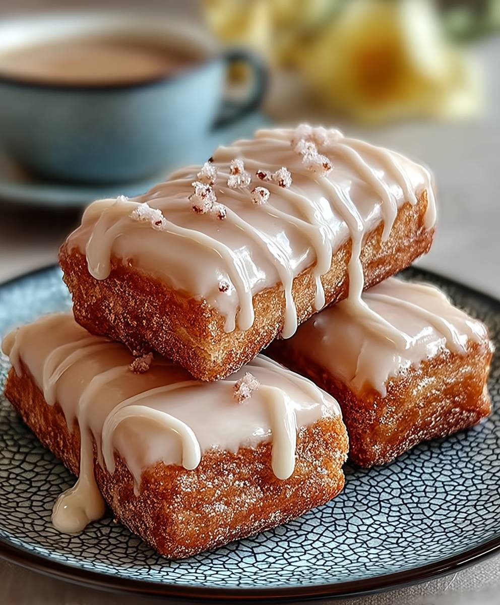 Soft Baked Maple Donut Bars