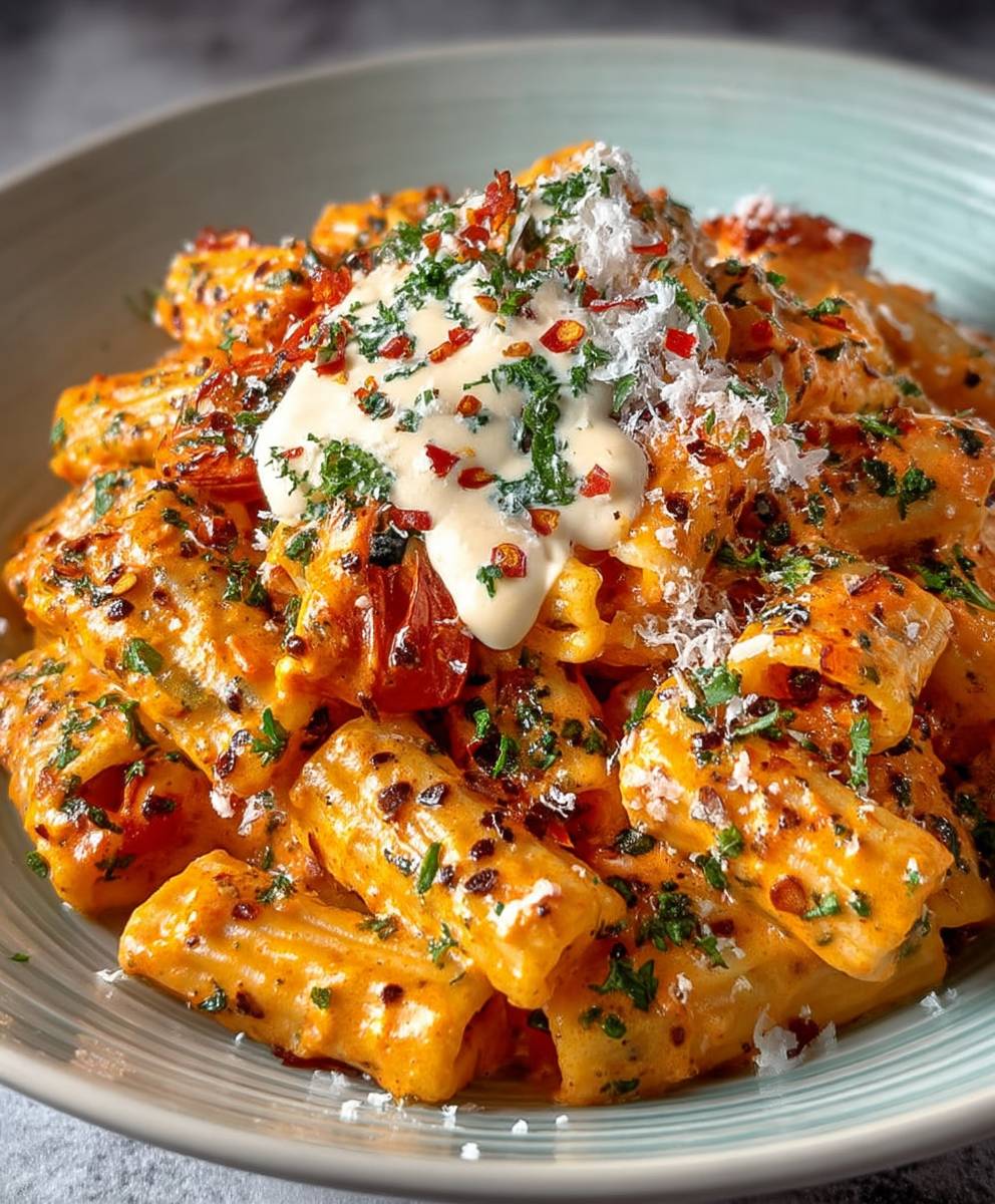 Creamy Garlic Tomato Pasta