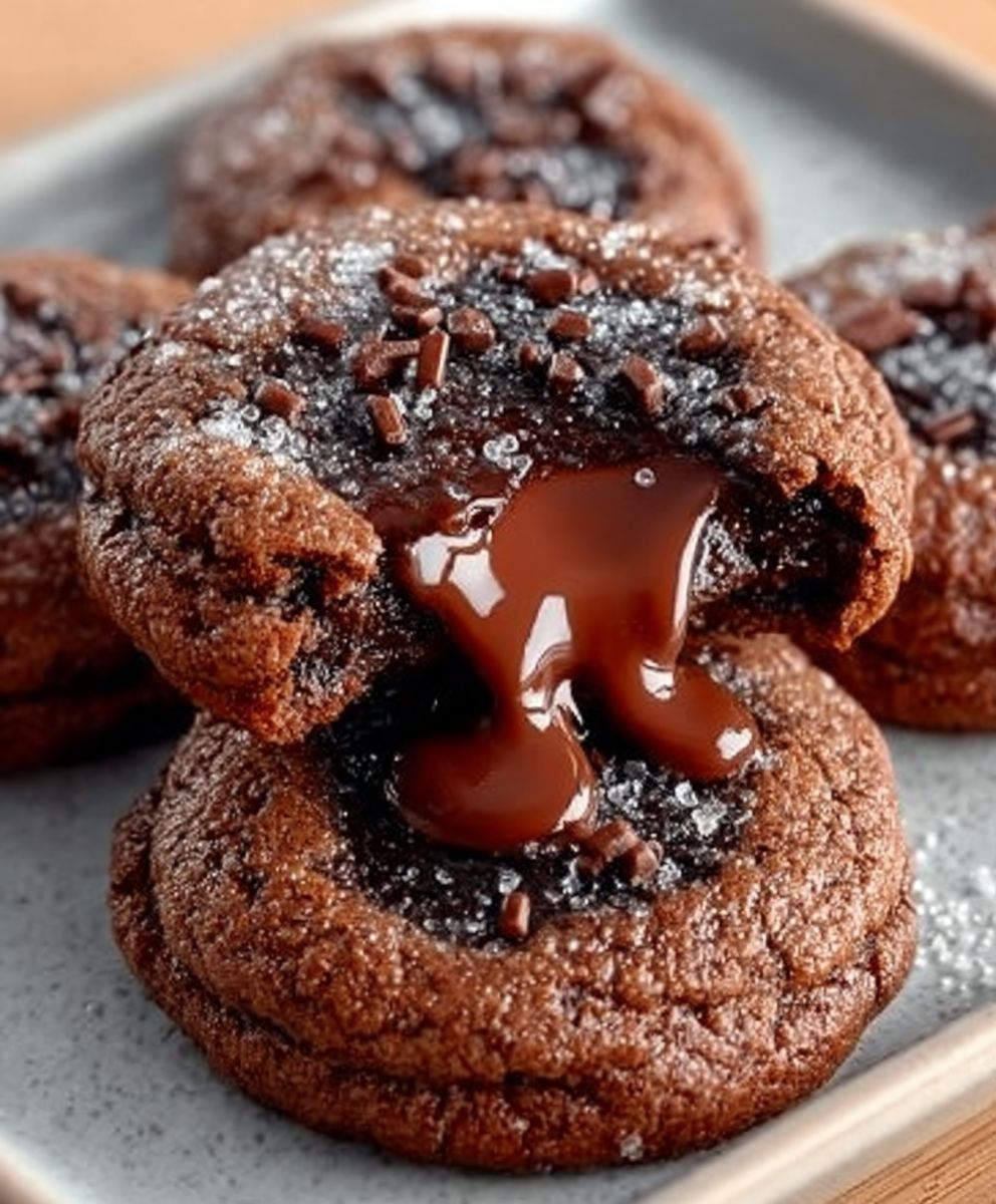 Gooey Chocolate Lava Cookies