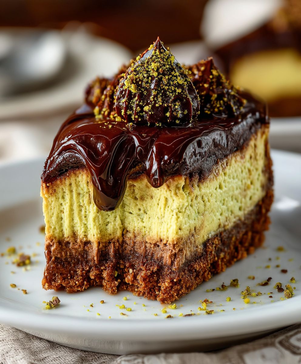 Dubai Chocolate Cheesecake