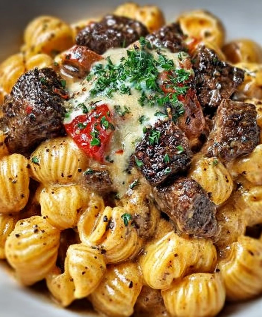 Smoky Creamy Paprika Steak Shells