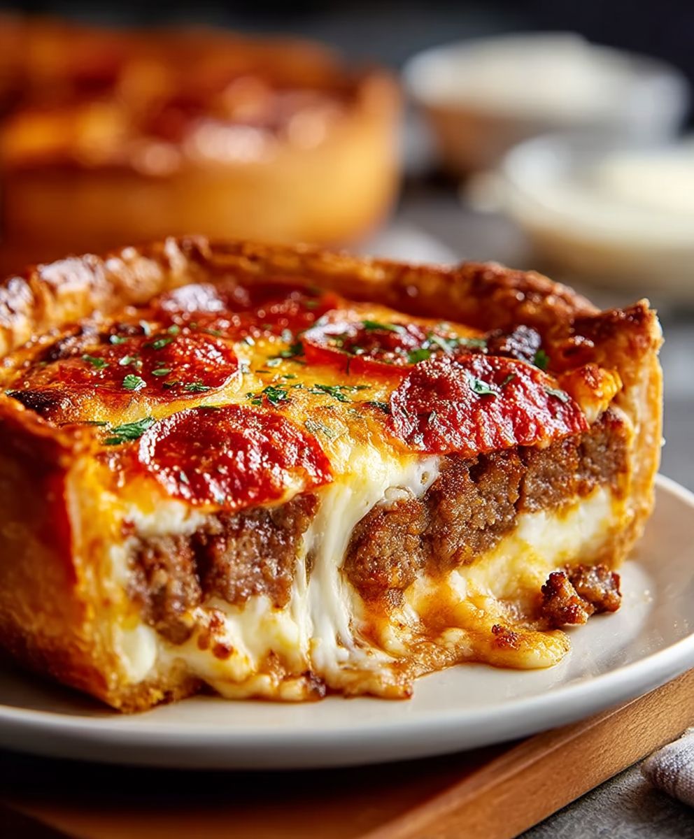 Deep-Dish Pizza Comfort Food