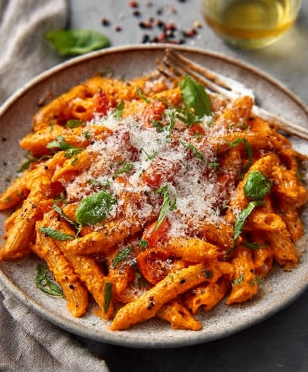 Creamy Tomato Garlic Pasta
