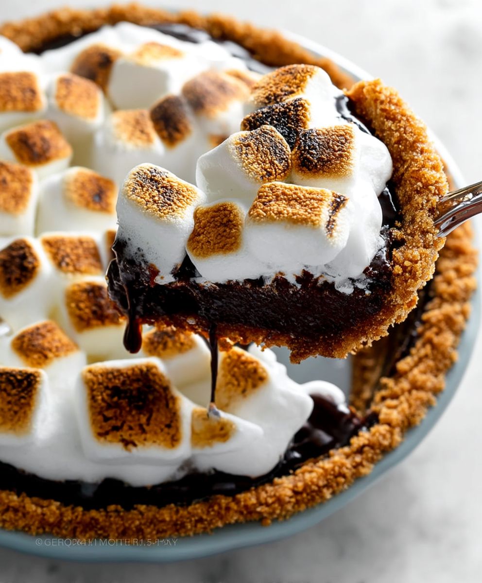 S'mores Brownie Pie