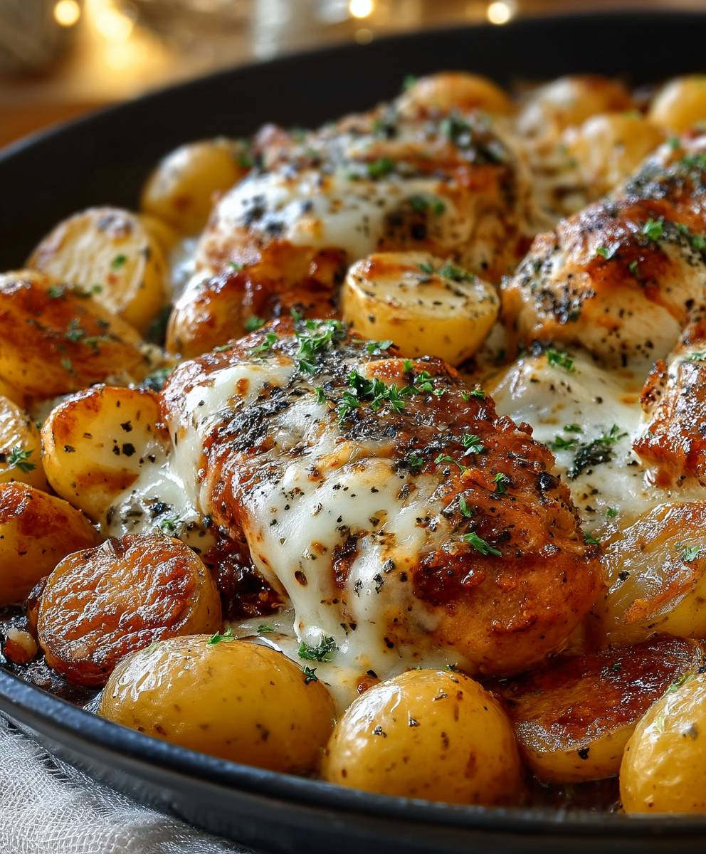 Garlic Parmesan Chicken Potatoes