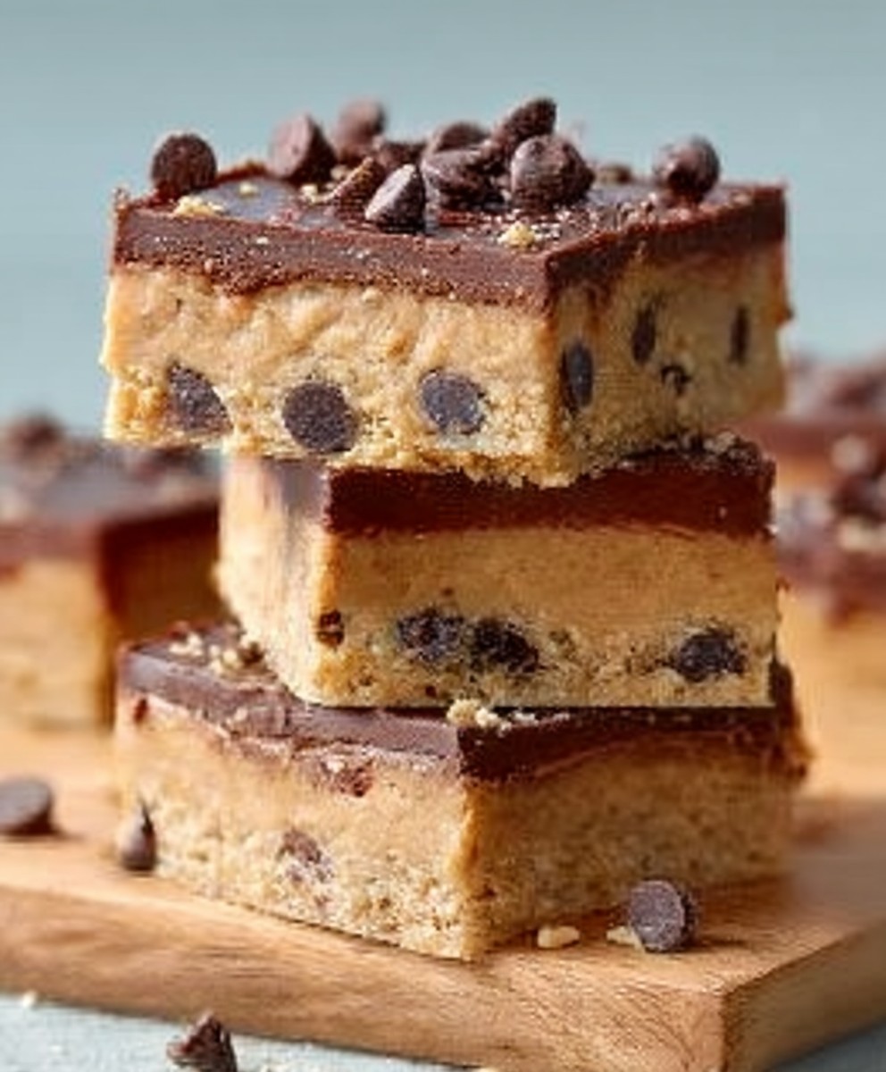Healthy No Bake Cookie Dough Bars
