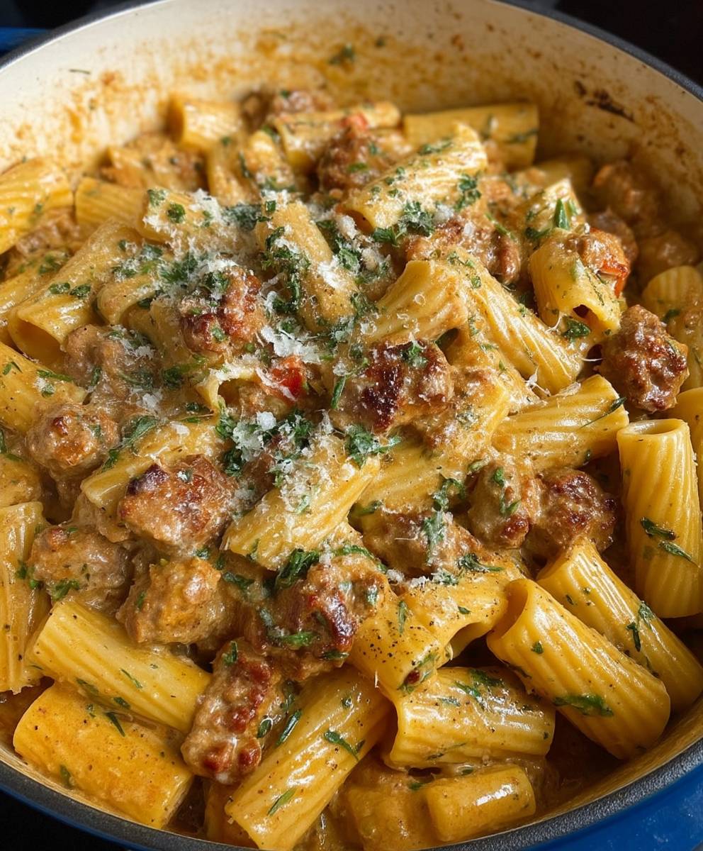 Creamy Italian Sausage Rigatoni