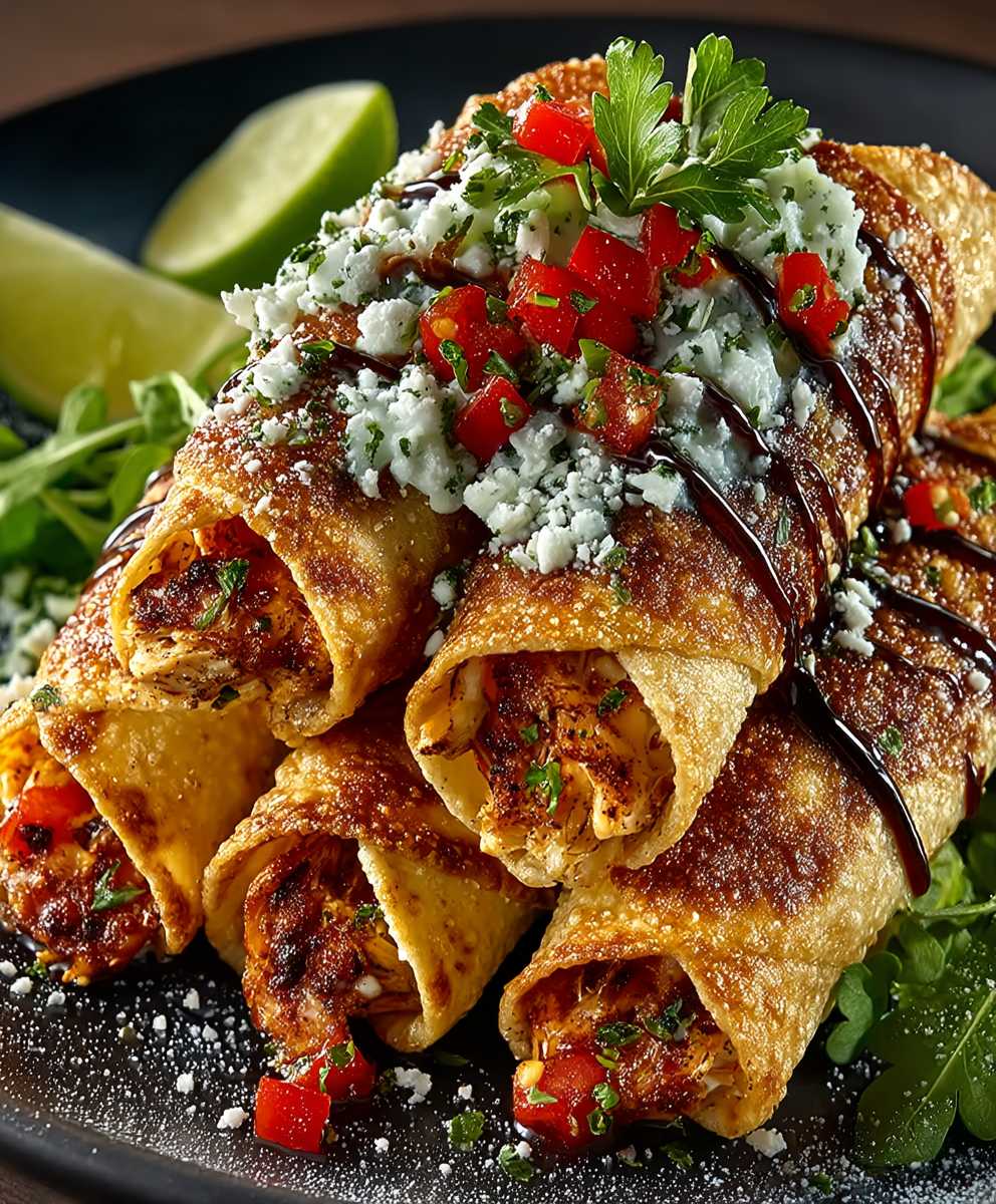 Crispy Chicken Taquitos