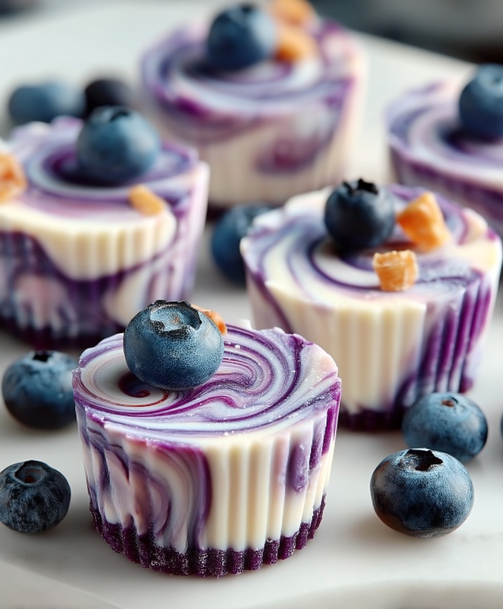 Blueberry Swirl Yogurt Bites