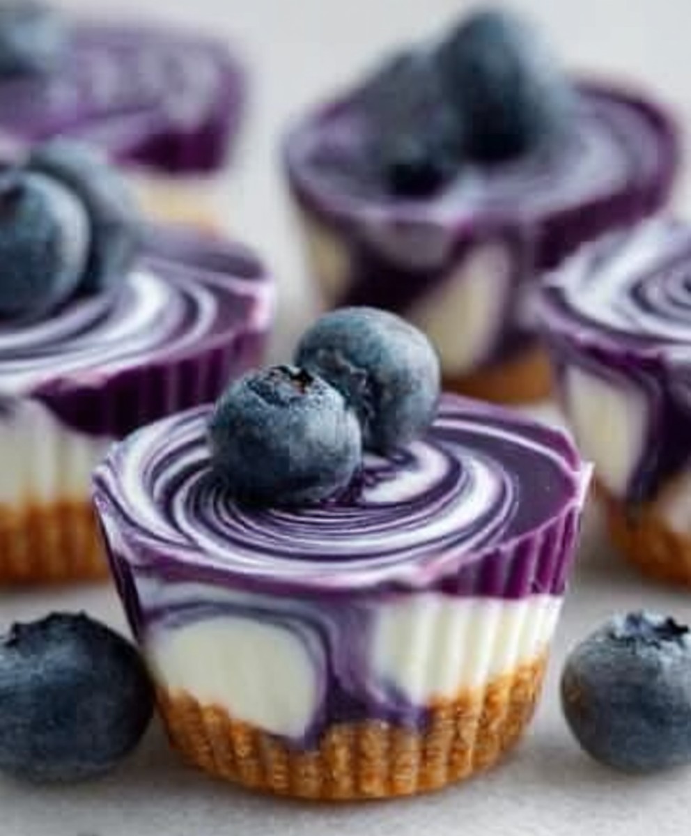 Blueberry Swirl Yogurt Bites