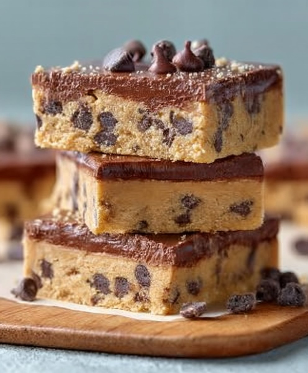 Healthy No Bake Cookie Dough Bars