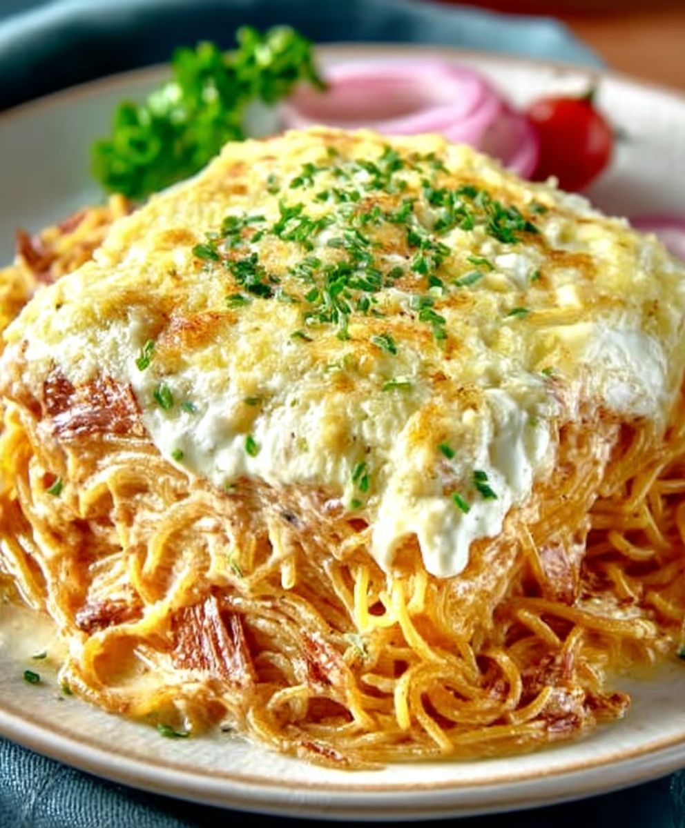 Baked Cream Cheese Spaghetti