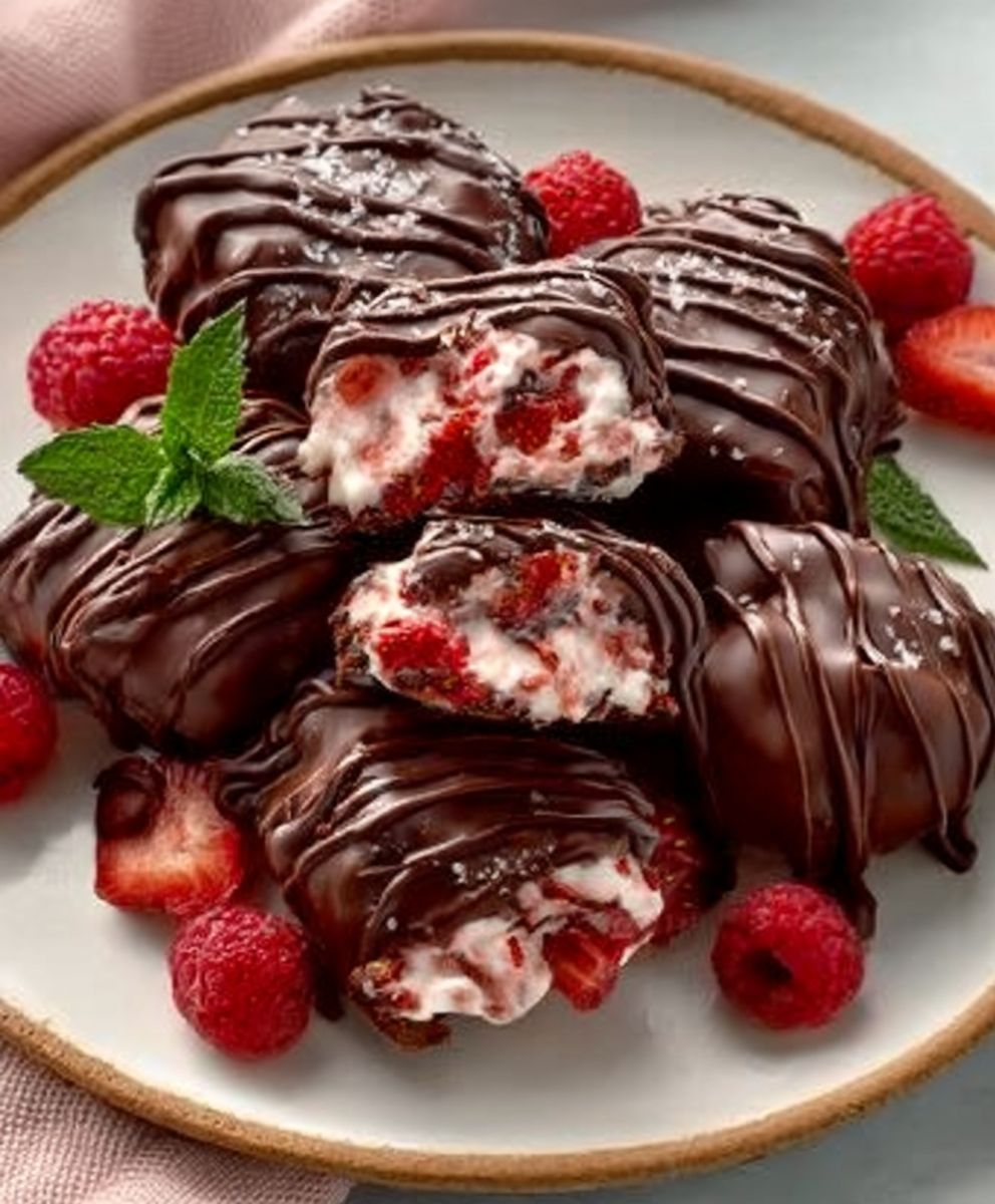 Chocolate Strawberry Yogurt Clusters
