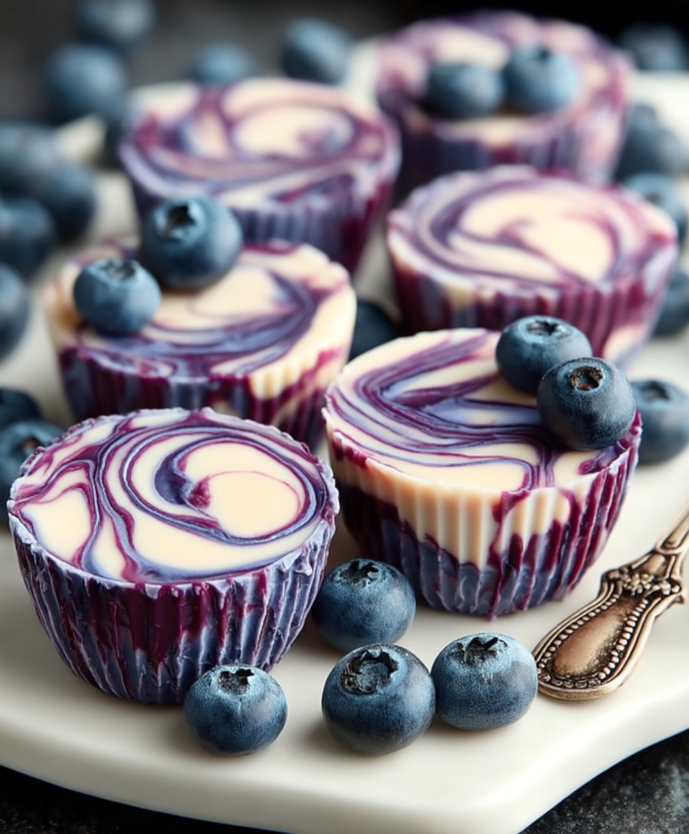 Blueberry Swirl Yogurt Bites