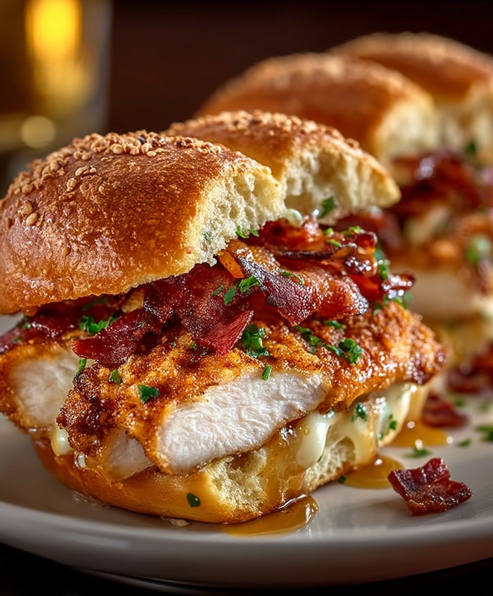Maple Chicken Bacon Sliders