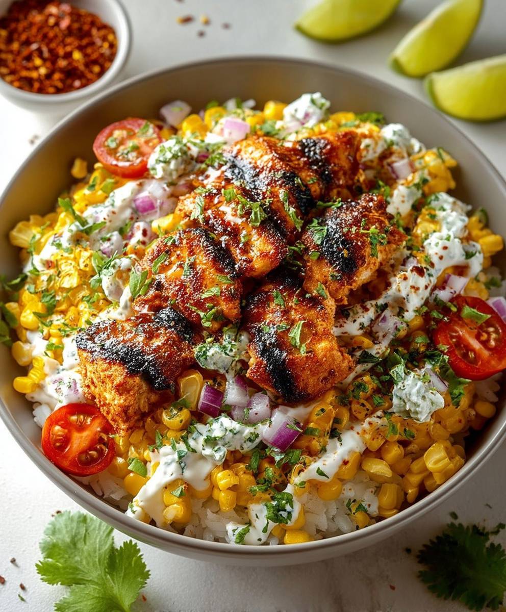Street Corn Chicken Bowl