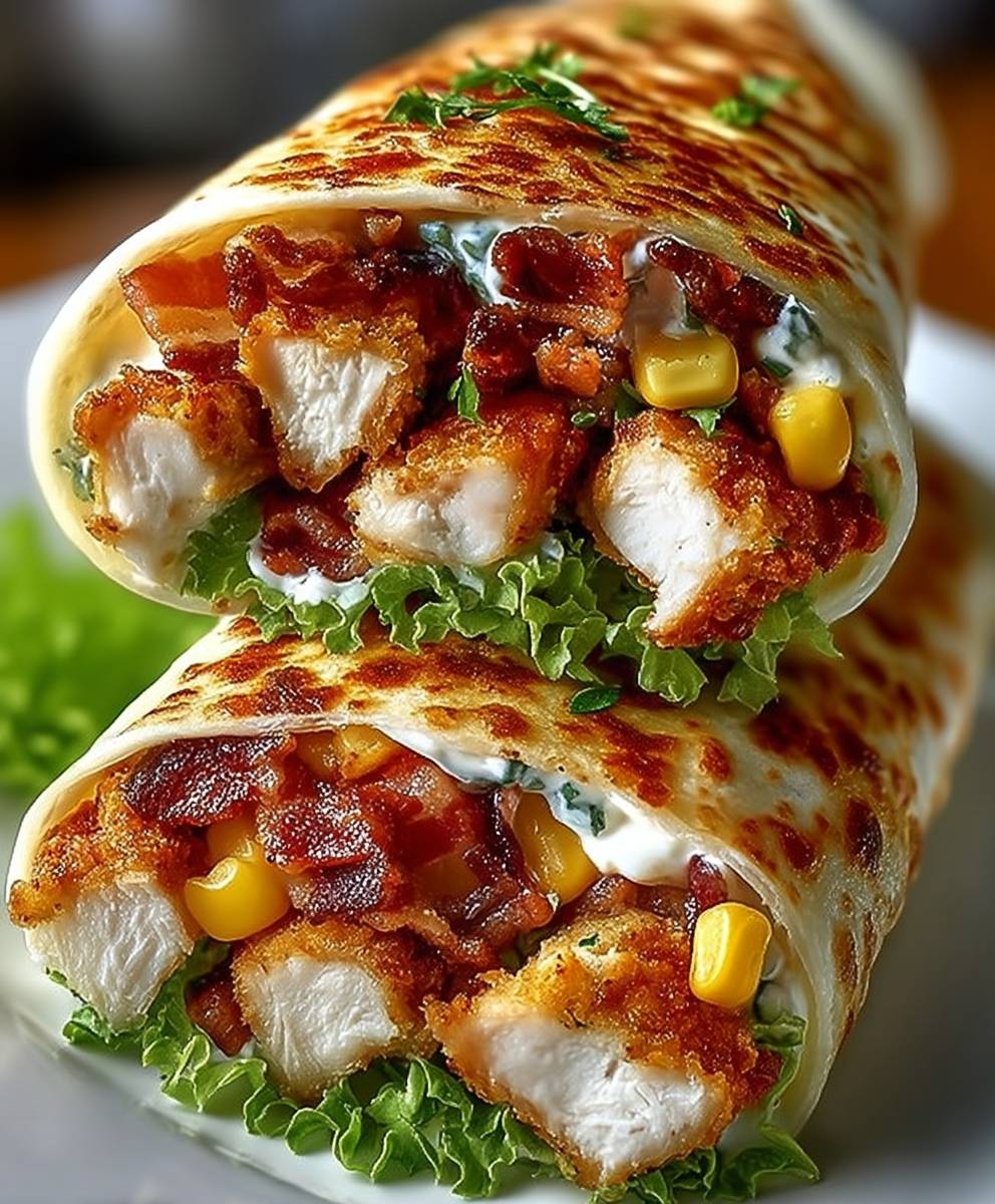 Crispy Chicken Bacon Wrap