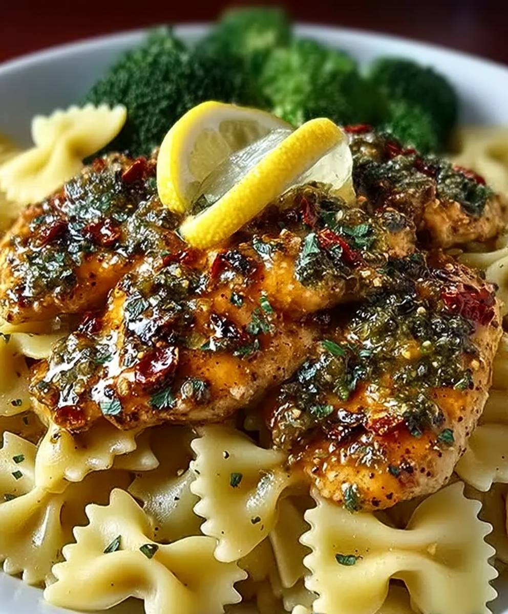 Cowboy Butter Lemon Bowtie Chicken Pasta with Broccoli | Flavorful Family-Friendly Dinner Recipe image 2