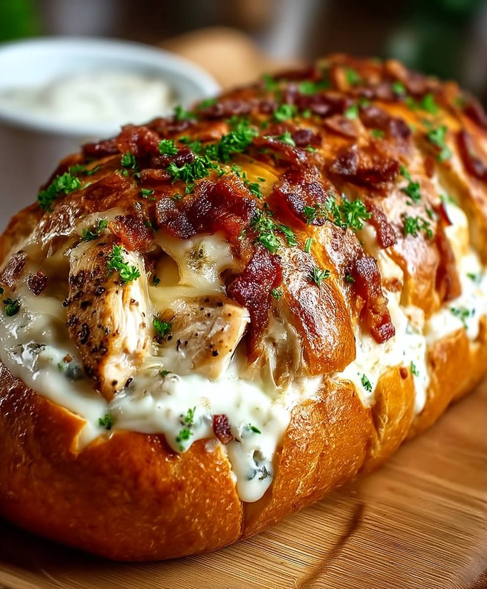 Easy and Cheesy Chicken Beef Bacon Ranch Sandwich image 2