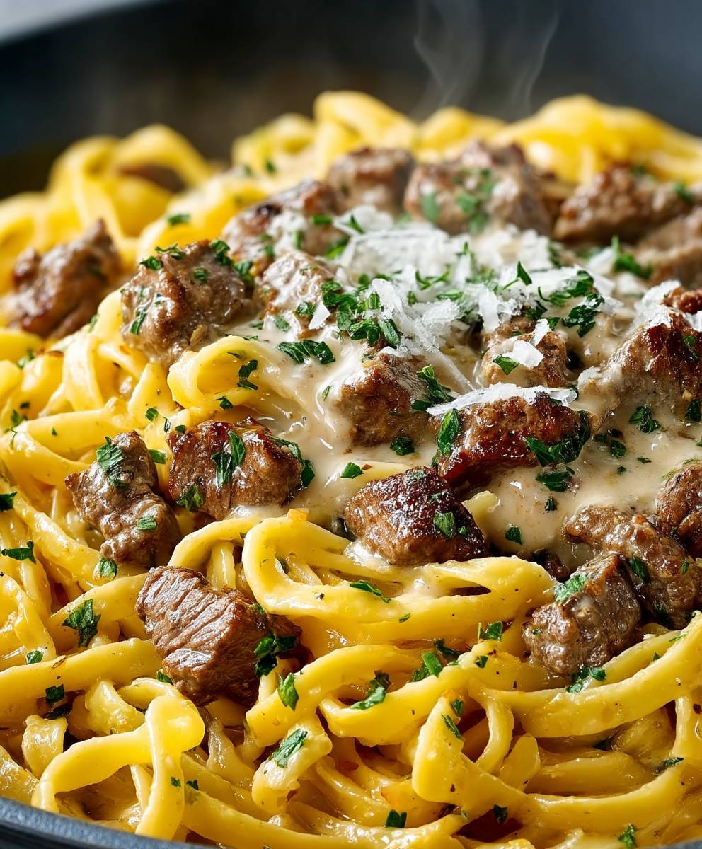 One-Pot Creamy Beef and Garlic Butter Pasta | Easy Weeknight Dinner Recipe image 2