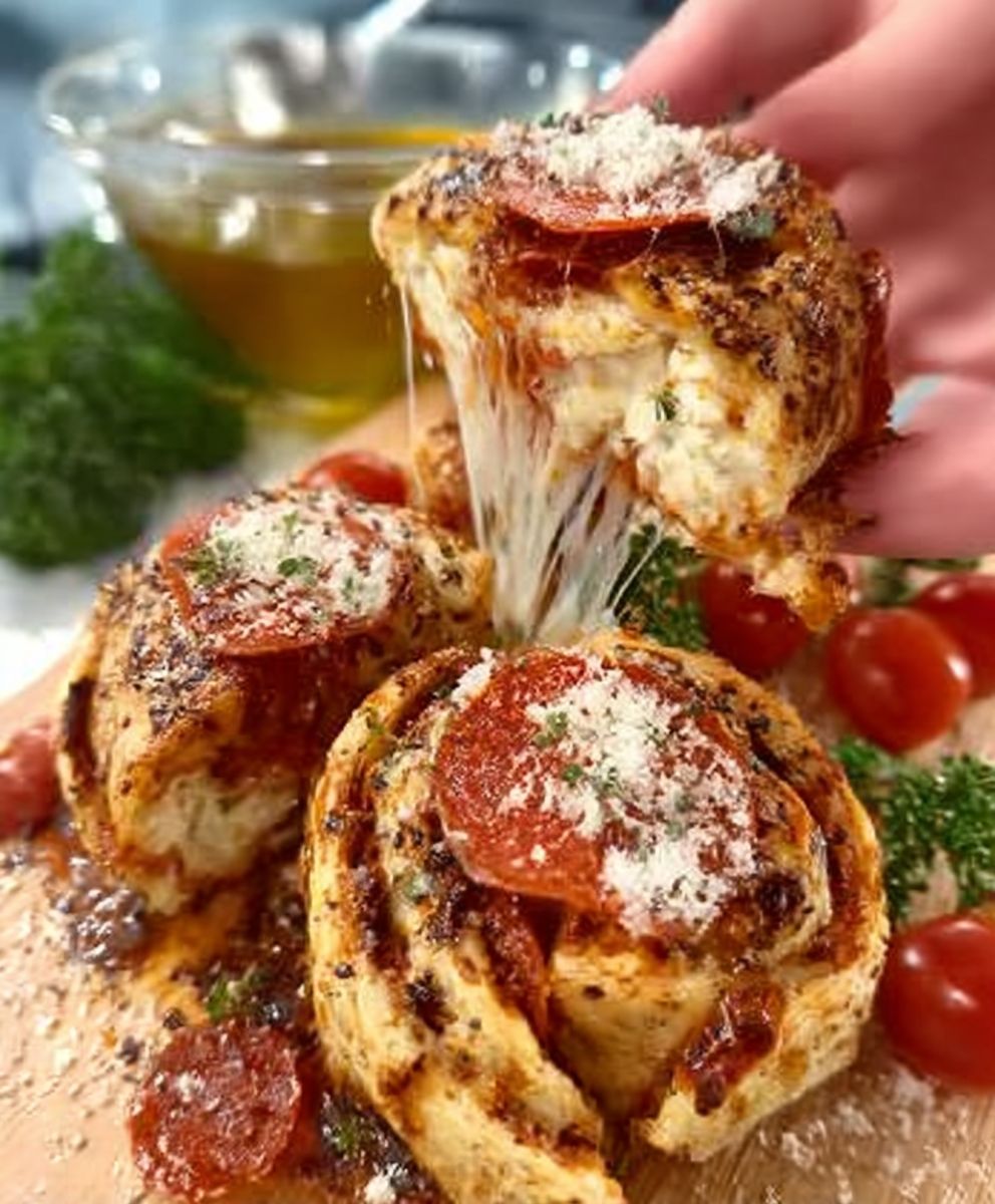 Healthy Low Calorie Pizza Rolls image 2